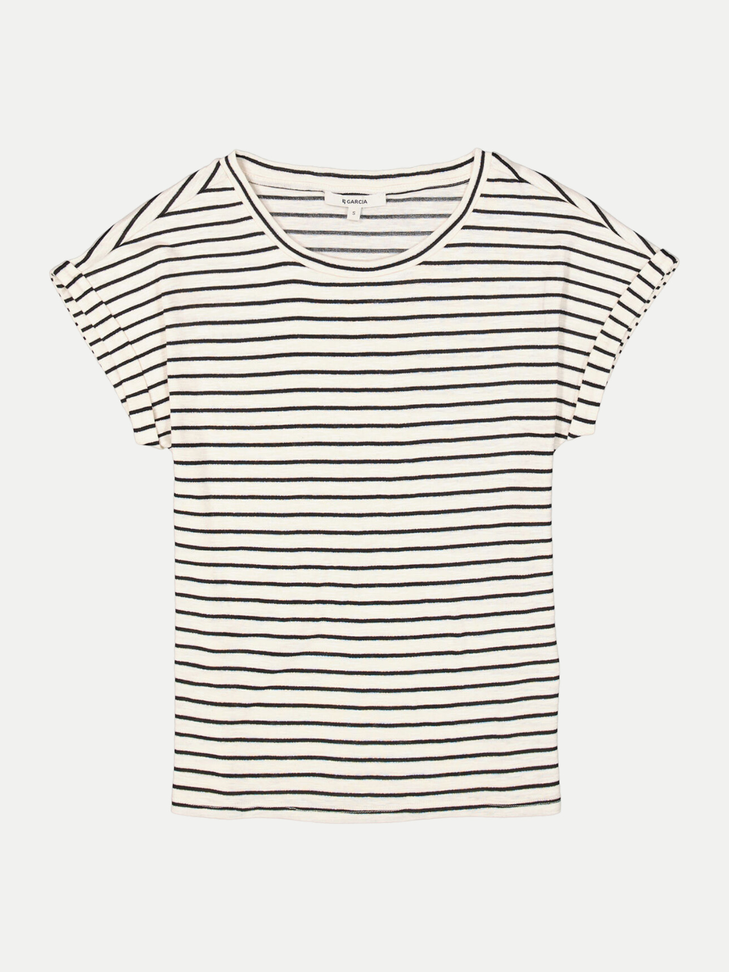 Regular-Fit Streifenshirt Weiß S
