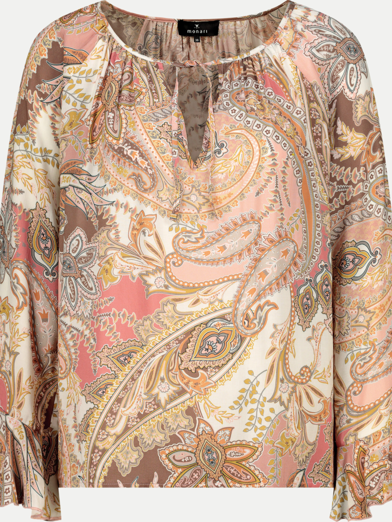 Elegante Bluse mit Paisleymuster Mehrfarbig 42