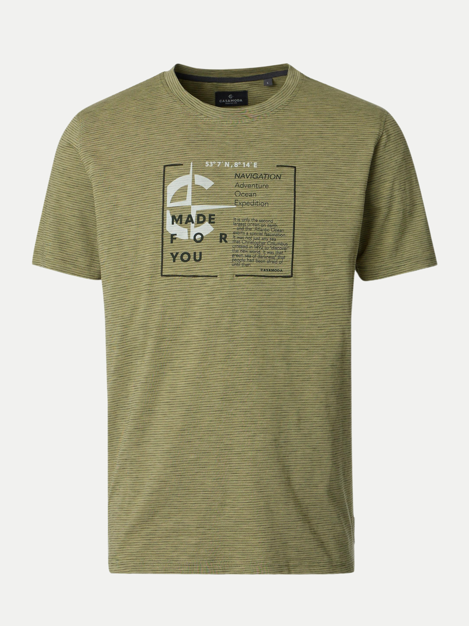 Casamoda T-Shirt mit Print Grün M
