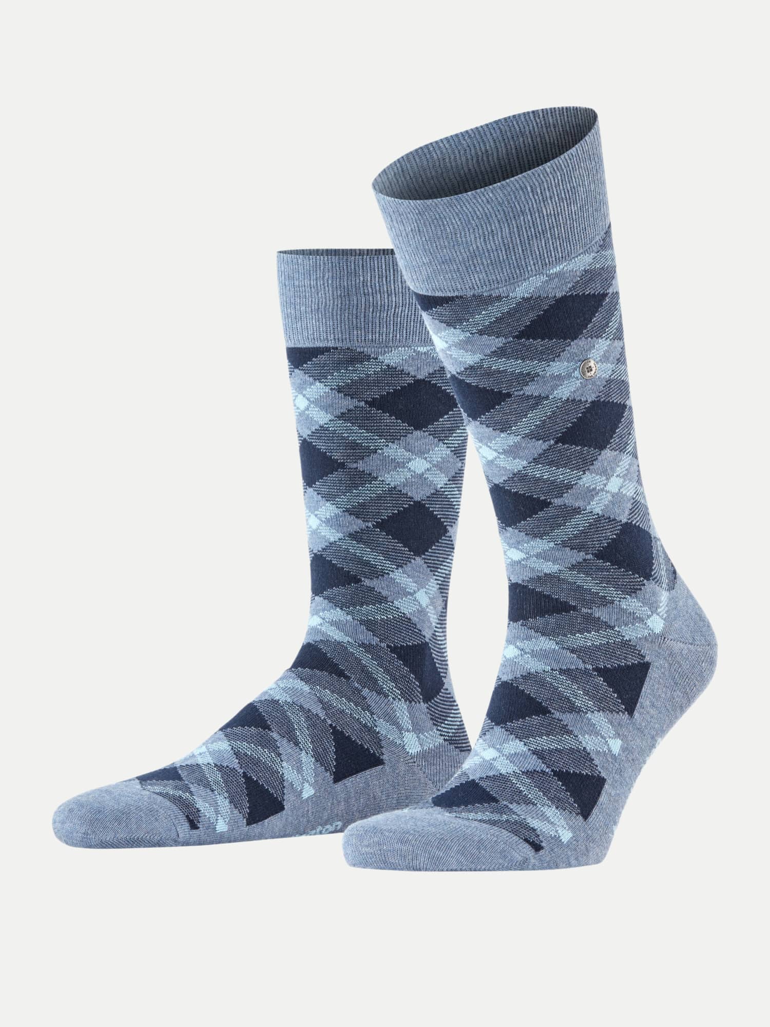Burlington Socken Tartan Blau 40-46