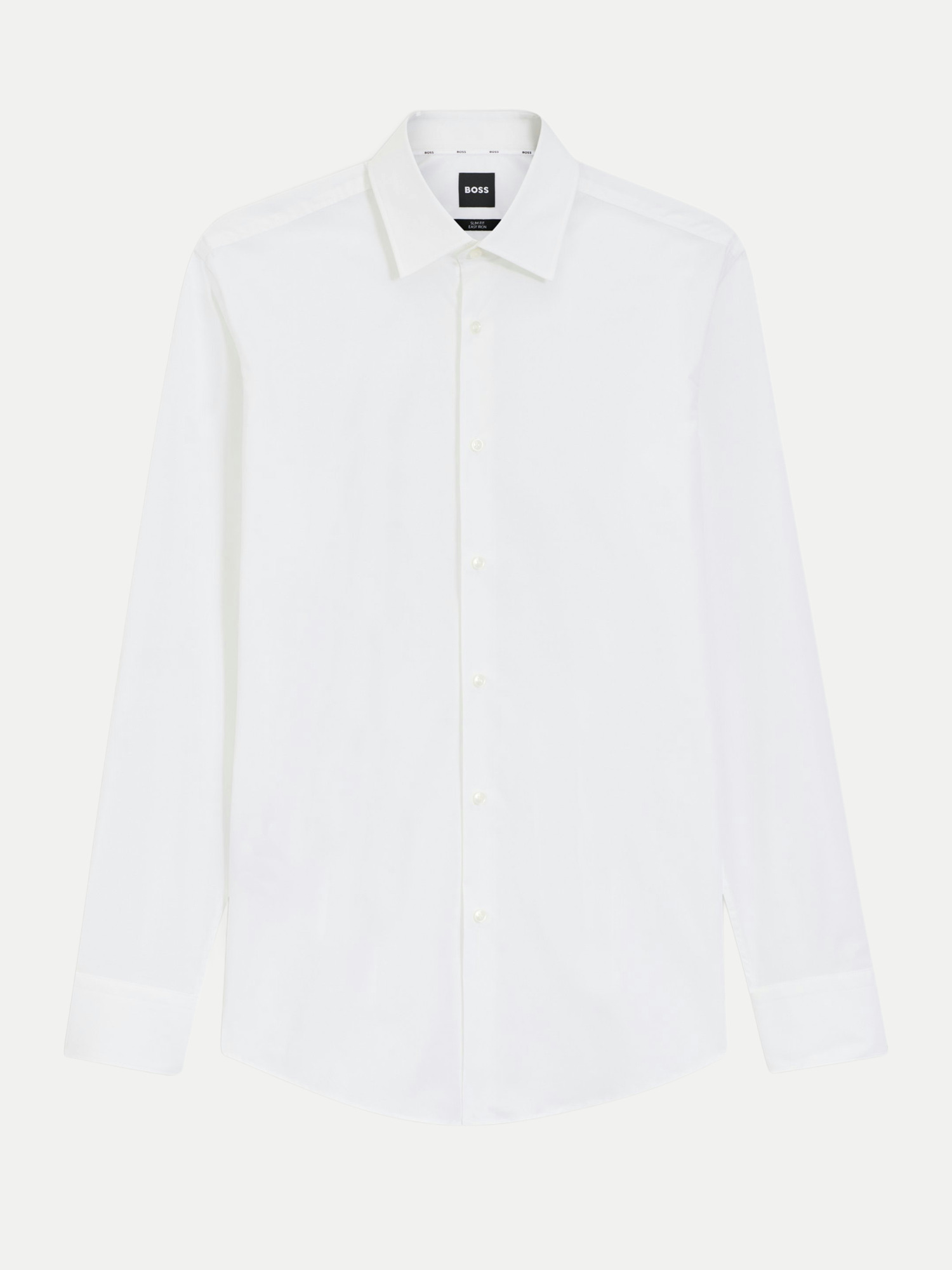 Black Slim-Fit Hemd Hank Weiß 41