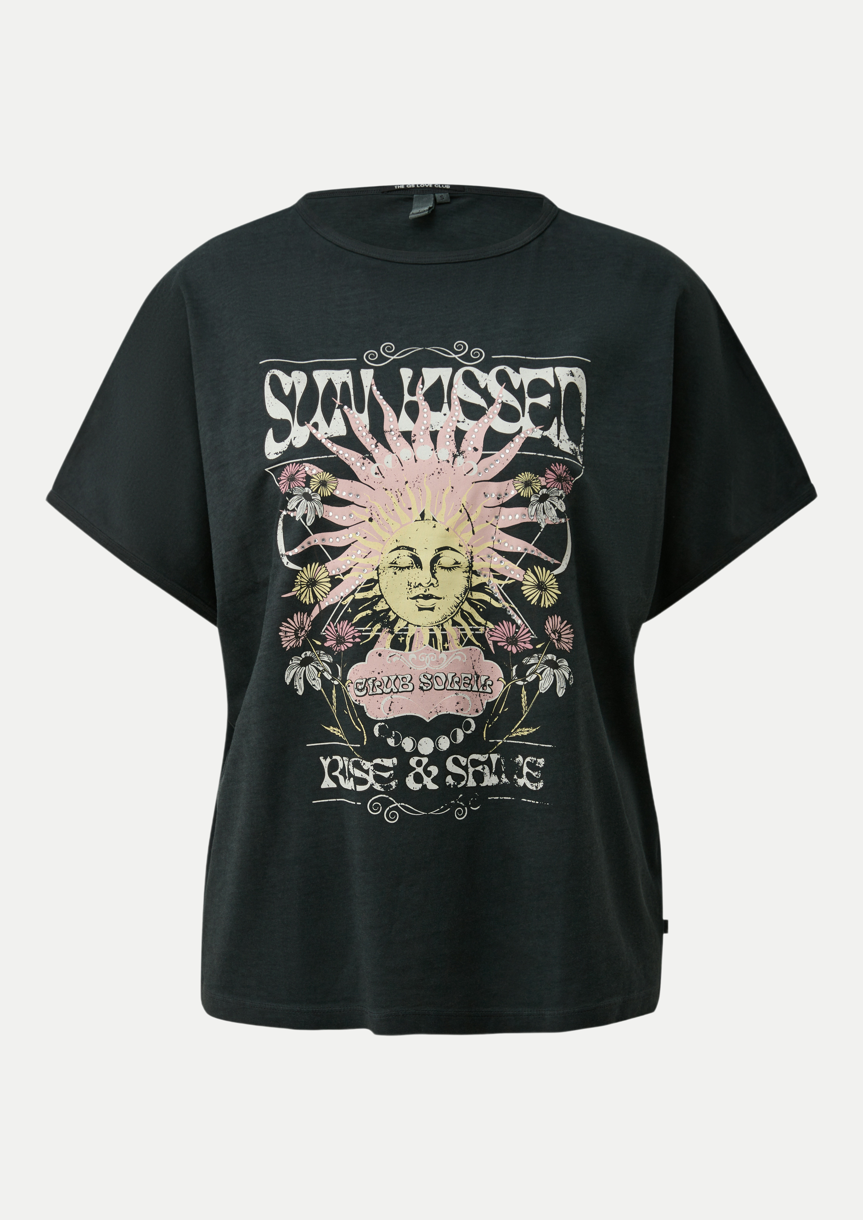 T-Shirt mit Fotoprint Schwarz M