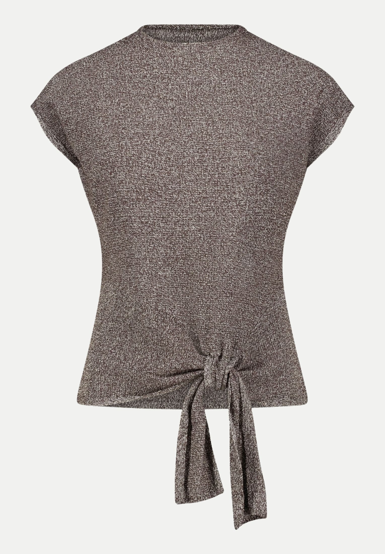 Shirt mit Knotendetails Silber 44