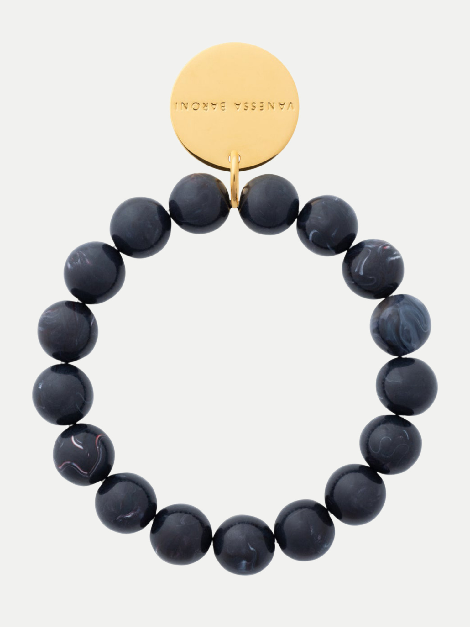Mini Beads Flex Bracelet Schwarz