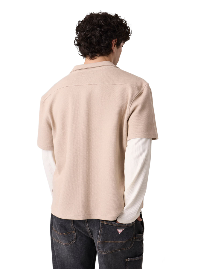 Guess Regular-Fit Pique Overshirt bei Robert Ley