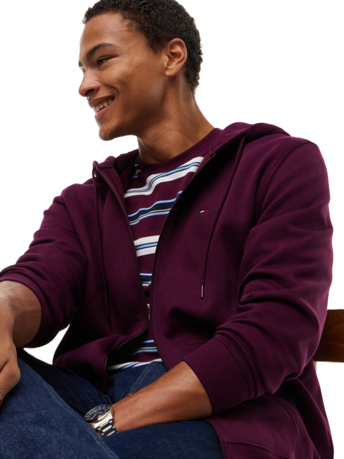 Tommy Jeans Fleece-Hoodie mit Reißverschluss bei Robert Ley