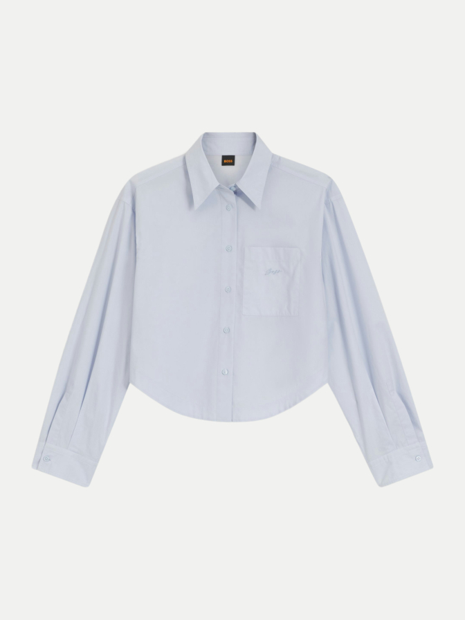 BOSS Orange Bluse mit Logo-Stickerei bei Robert Ley