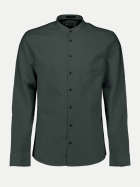 NO EXCESS Stehkragen Hemd aus Leinenmischung 124-Dark Steel bei Robert Ley