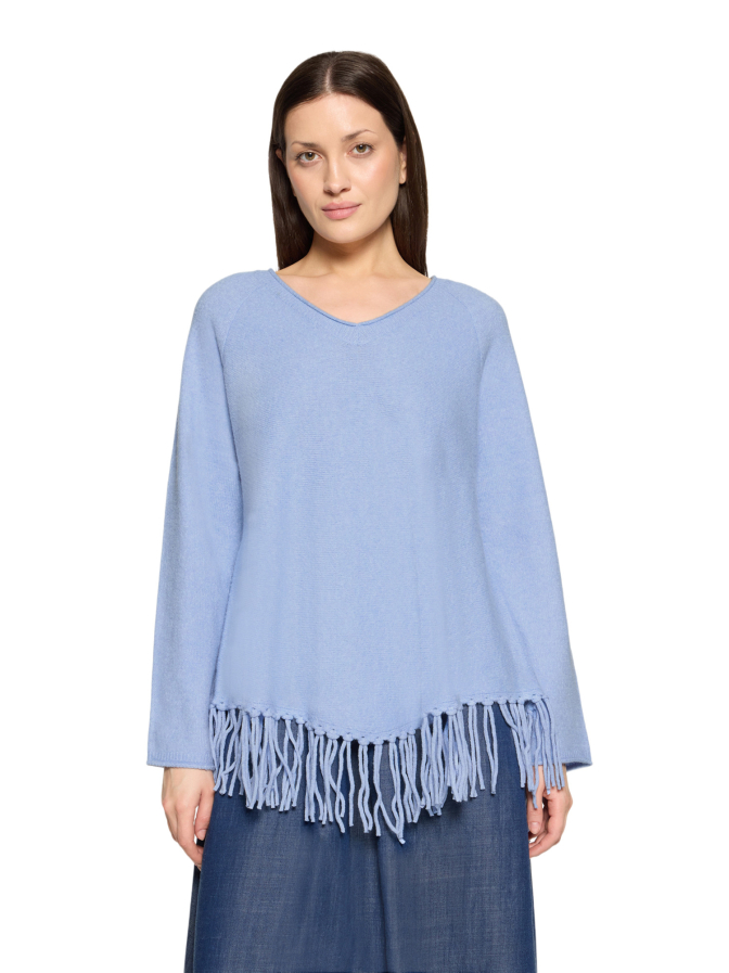 Cartoon Strickpullover mit Fransen bei Robert Ley