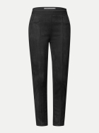 Street One Skinny-Fit Hose aus Velours 10001-Black bei Robert Ley