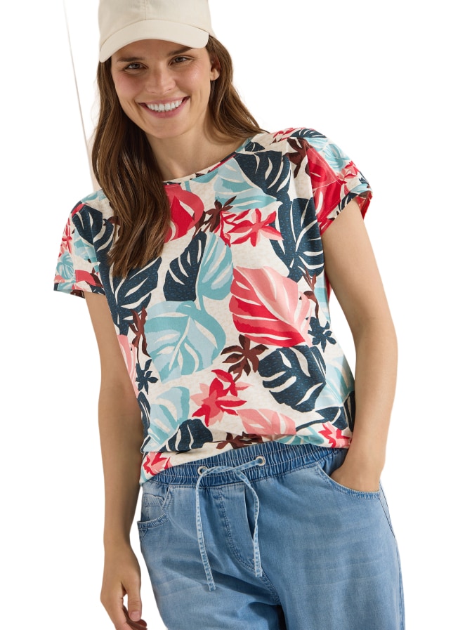 Cecil T-Shirt mit U-Boot-Ausschnitt bei Robert Ley