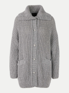 Marc Cain Indoor Cardigan 820-grey bei Robert Ley