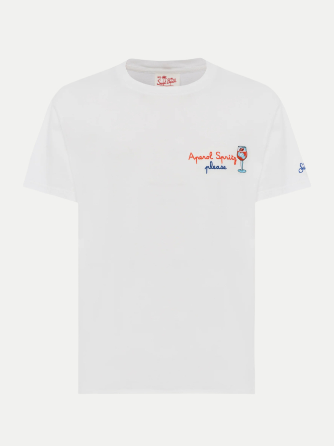 MC2 Saint Barth T-Shirt mit Aperol Spritz Print bei Robert Ley