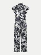 Betty Barclay Overall mit floralem Muster 8813-Dark Blue/Cream bei Robert Ley