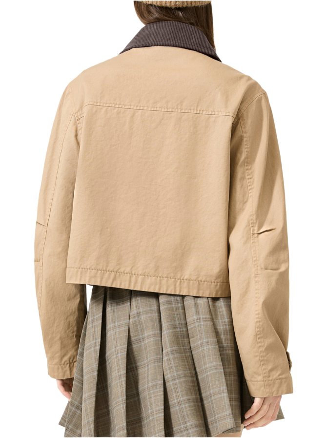 Q/S designed by Blouson mit Cord-Kragen bei Robert Ley