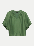 s.Oliver BLACK LABEL Bluse mit weiten Ärmeln 7261-GREEN bei Robert Ley