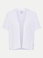 Rabe Moden Kurzarm-Strickjacke 6003-WEISS bei Robert Ley