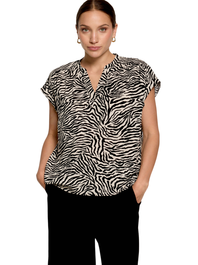Zero Bluse mit Allover-Print bei Robert Ley