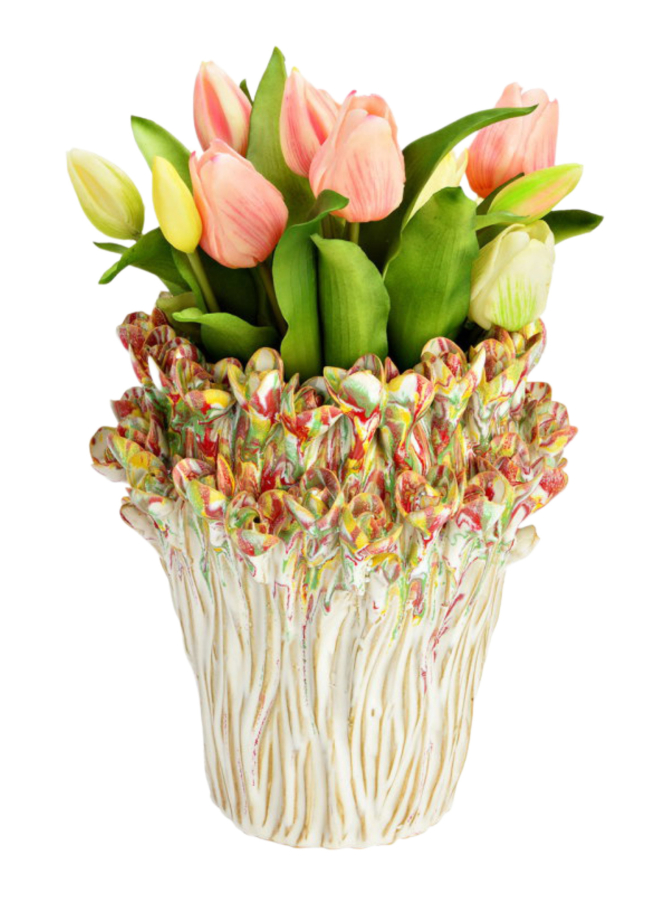 G.WURM Vase aus Steingut 22x24x22 bei Robert Ley