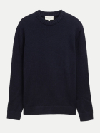 Tom Tailor Casual Basic Pullover 13160-Knitted Navy Melange bei Robert Ley