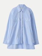Joseph Hemdbluse Ranya mit Streifenmuster 1473 Light Blue Stripes bei Robert Ley
