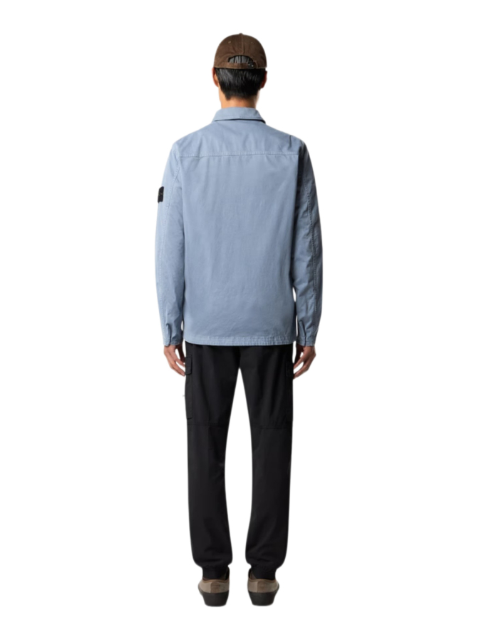 STONE ISLAND Overshirt mit Logo-Badge bei Robert Ley