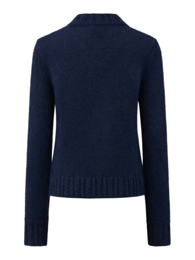 LU REN Kaschmir-Grobstrick-Pullover Loras mit Seidenanteil bei Robert Ley