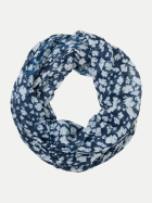 Tom Tailor Casual Loopschal mit Muster 39735-blue ginkgo minimal bei Robert Ley
