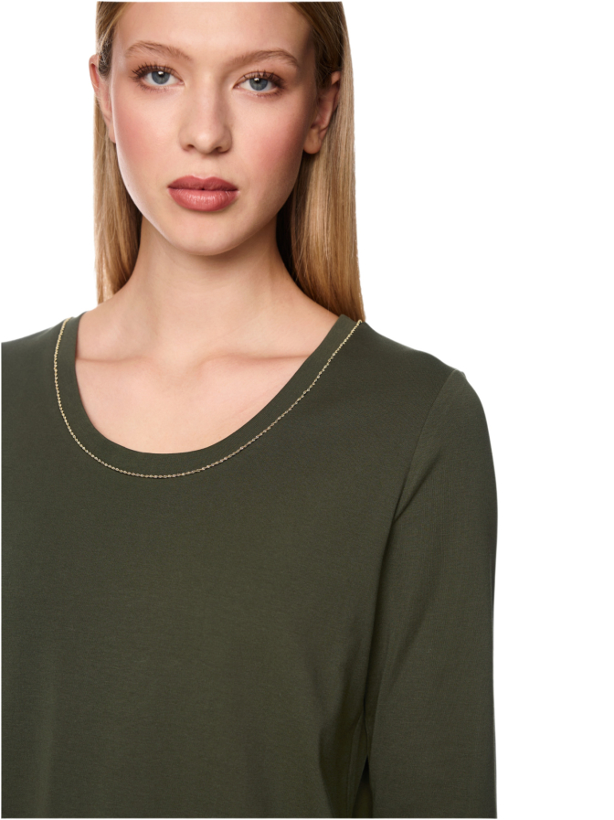 Marc Cain T-Shirt mit Schmuckcordel bei Robert Ley