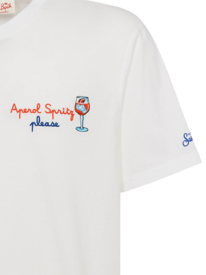 MC2 Saint Barth T-Shirt mit Aperol Spritz Print bei Robert Ley