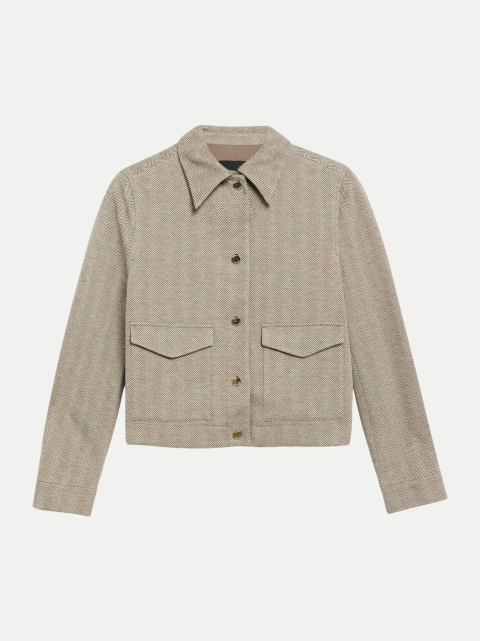 s.Oliver BLACK LABEL Hemdjacke mit Fischgratmuster bei Robert Ley