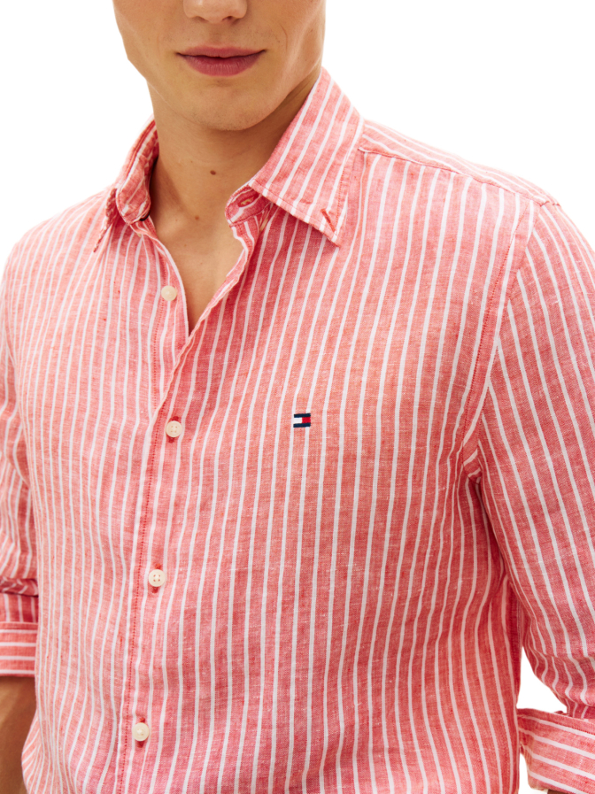 Tommy Hilfiger Leinenhemd mit Streifenmuster bei Robert Ley