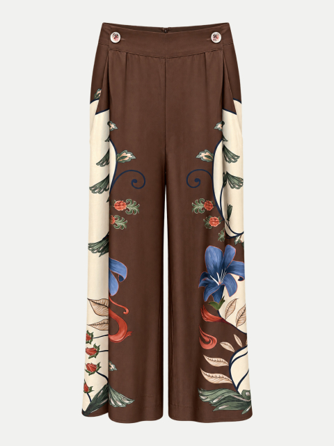 Farm Rio Wide-Leg Hose MILLENA WINTER WHITE bei Robert Ley