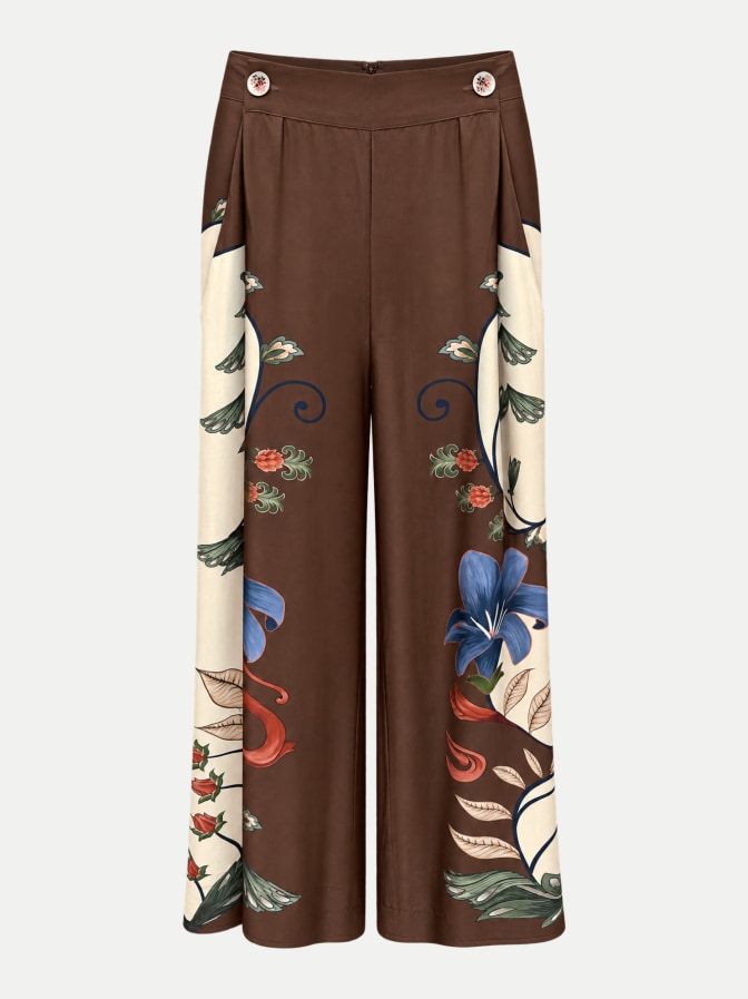 Farm Rio Wide-Leg Hose MILLENA WINTER WHITE bei Robert Ley