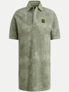 PME Legend Poloshirt aus Piqué mit Allover-Print 6123-Iceberg Green bei Robert Ley