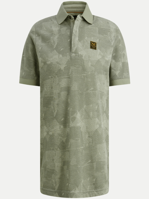 PME Legend Poloshirt aus Piqué mit Allover-Print bei Robert Ley