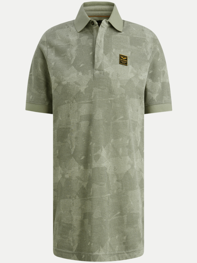 PME Legend Poloshirt aus Piqué mit Allover-Print bei Robert Ley