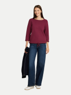 Tom Tailor Casual Langarmshirt mit Knopf-Details 10342-Preppy Plum bei Robert Ley