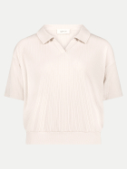 Cartoon Poloshirt mit Rippenstruktur 9103-Silky Beige bei Robert Ley