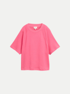 Tom Tailor Denim Kurzarm-Sweatshirt 40150-soft bright pink bei Robert Ley