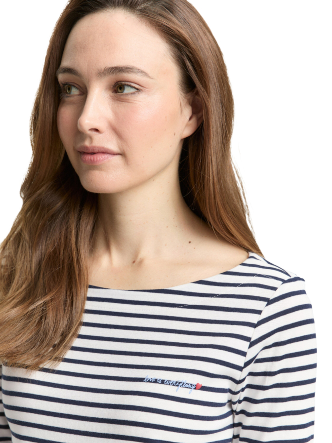 Tom Tailor Casual T-shirt mit Streifen-Muster bei Robert Ley