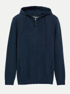 s.Oliver RED LABEL Strickjacke mit Kapuze 5978-BLUE bei Robert Ley