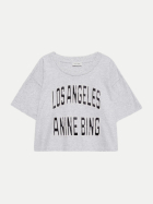 ANINE BING T-Shirt Johnny cropped gry1 grey-gry1 grey bei Robert Ley
