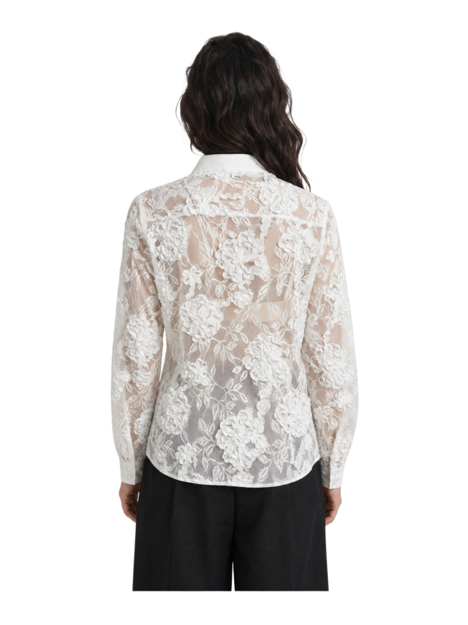 Milano Italy Spitzenbluse mit Pailletten bei Robert Ley
