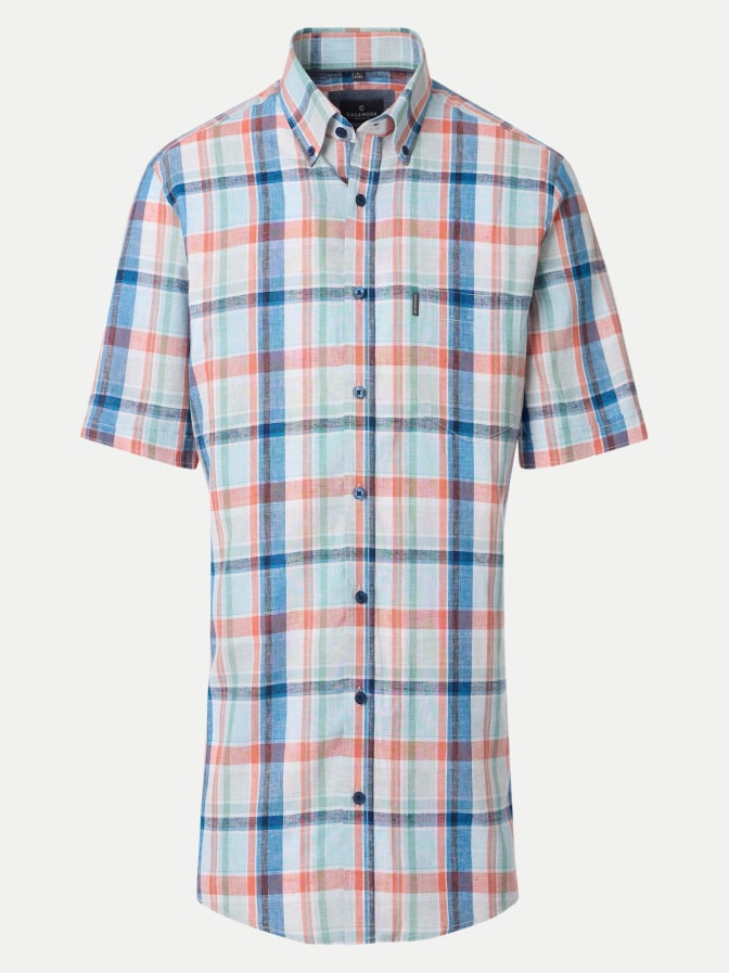 Casamoda Casual-Fit Kurzarm-Leinenhemd bei Robert Ley