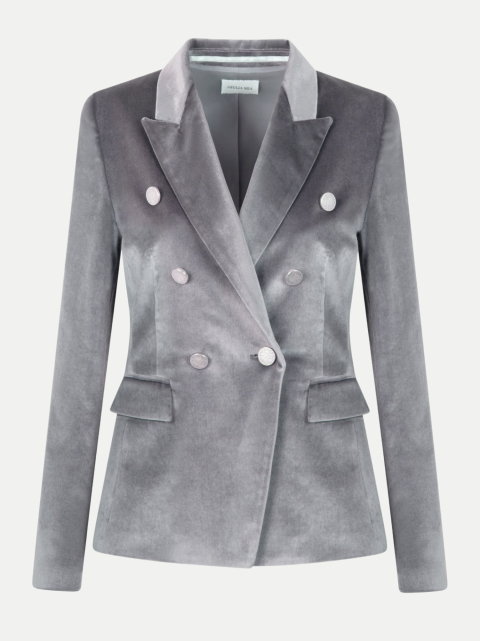 Giulia Mia Doppelreiher-Blazer aus edlem Samt bei Robert Ley