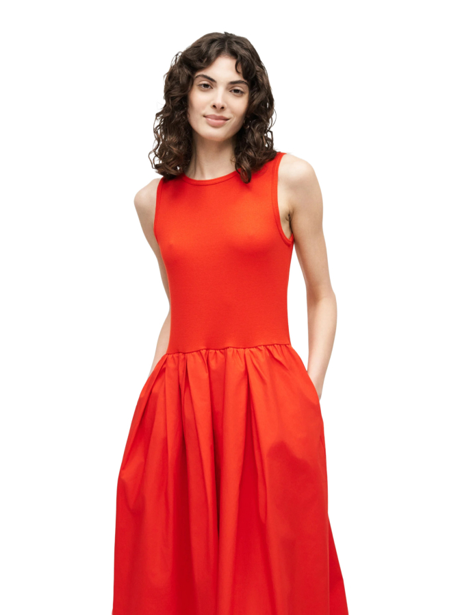 Gant Midi-Kleid mit Stoffmix bei Robert Ley