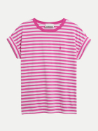 ARMEDANGELS T-Shirt IDAARA STRIPES 3603-white-very berry bei Robert Ley