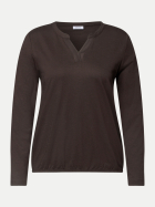 Cecil Shirt im Tunika-Look 17747-truffle brown bei Robert Ley