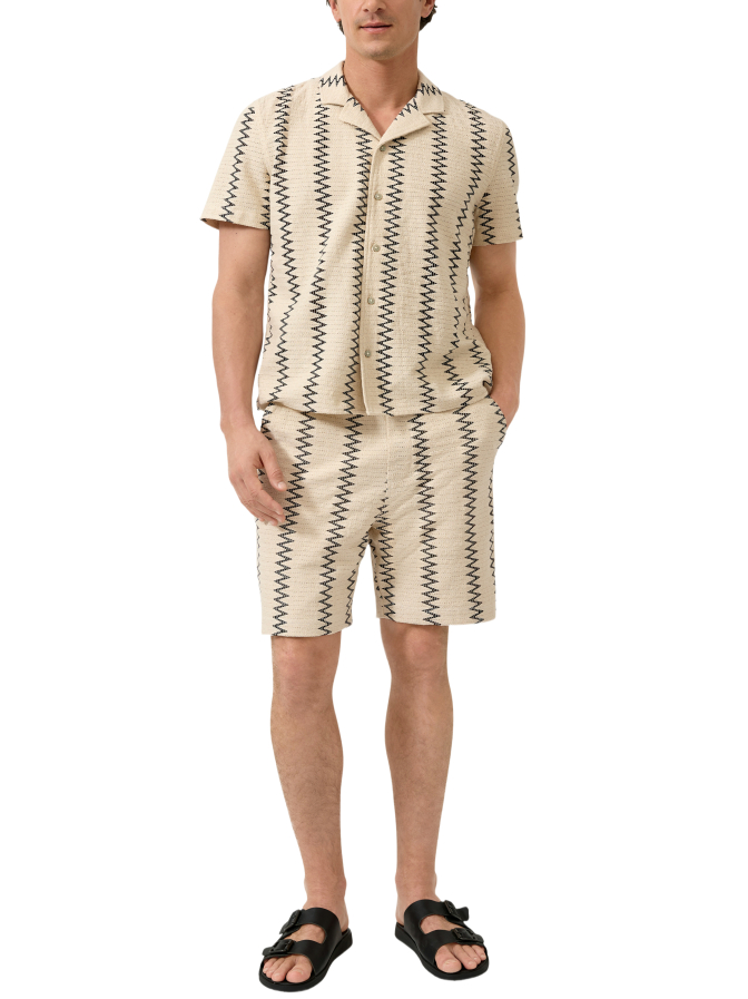 s.Oliver RED LABEL Relaxed-Fit Bermuda mit Streifenmuster bei Robert Ley